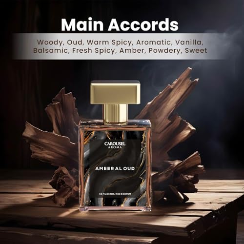 Image of Carousel Aroma Ameer Al Oud 50ml - Eau De Parfum for Unisex | Long Lasting Luxury Perfume | Premium Fragrance perfume for Men & Women | Pack of 1