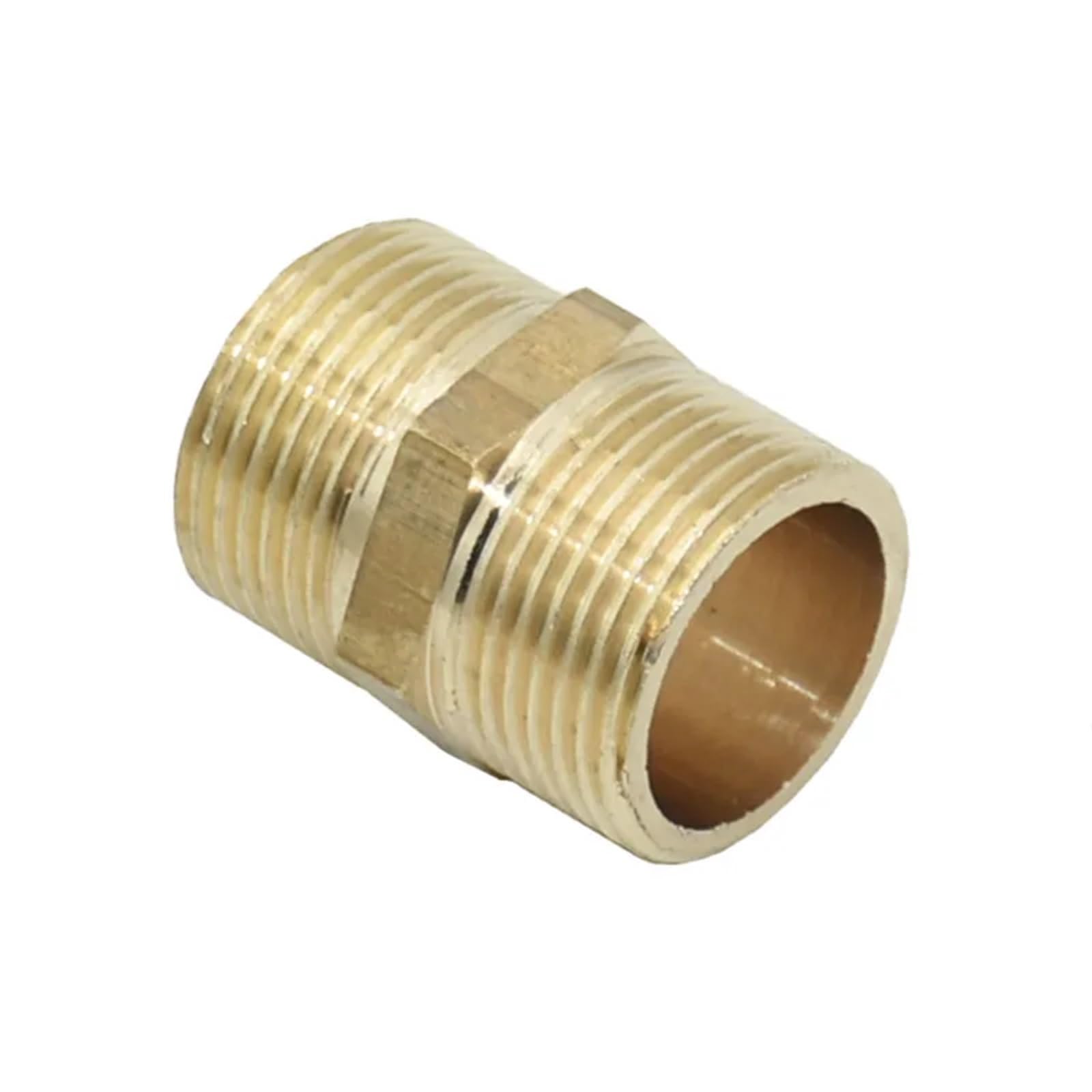 2pcs 1/2" 3/4" 1" Male Brass Threaded Connector Hose Repair 2-Way Hose Tap Fittings Garden Water Tap Connector(G3I4)