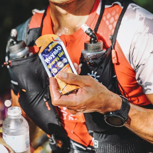 Image of Royal-D Energy Gels for Running - Energy Gel Running Gels Sports Gels for Runners Energy Gel for Cycling Energy Gel for Running 20-count 40g Grape Flavor