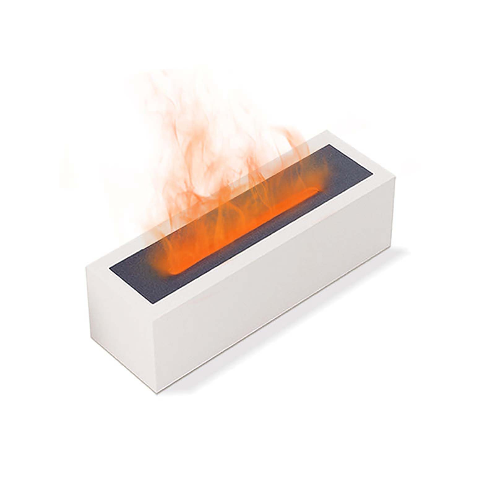 DIFFUSORE DI AROMI EFFETTO FIAMMA PER OLI ESSENZIALI CON LED AUTOMATICO H3 (Bianco)