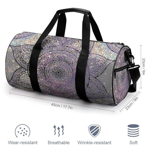 Sac de sport fleur mandala compact pour simplifier vos voyages - 2