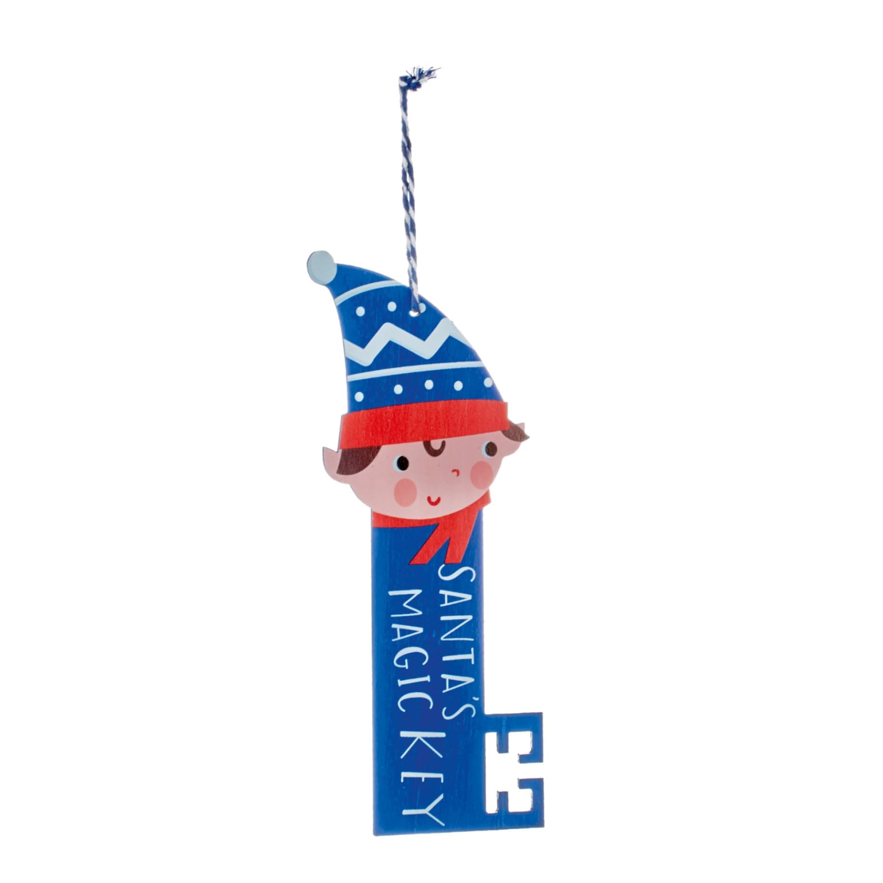 Widdle Gifts Santa's Magic Key Wooden Christmas Eve - Blue/Elf 7362