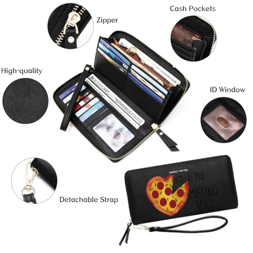 OIDERY Customized Delicious Pizza Women's Wallet,Holiday Gift,Graduation Gift for Friend,Birthday Gift for Son Daughter from Parents Grandparent4