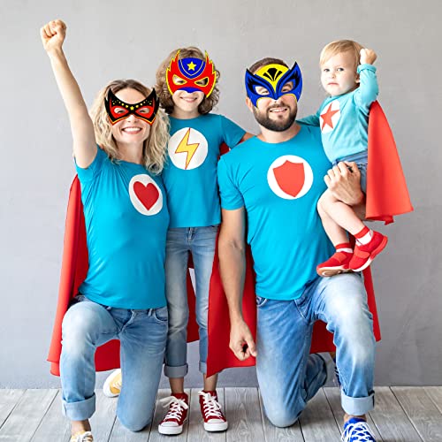 Chiazllta 24 Pcs Color Your Own Superhero Mask Craft Diy Hero Paper Mask Kits For Kids Superhero Party Favors Decorations Class Home Activity Coloring Game thumb #3
