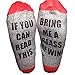 Christmas Unisex Women Men wine full cotton socks Xmas If You can read this Socks ¡­