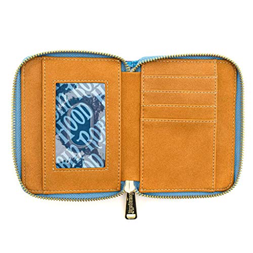 Loungefly x Disney Robin Hood Archery Tournament Zip-Around Wallet (Blue/Tan Multi, One Size)3