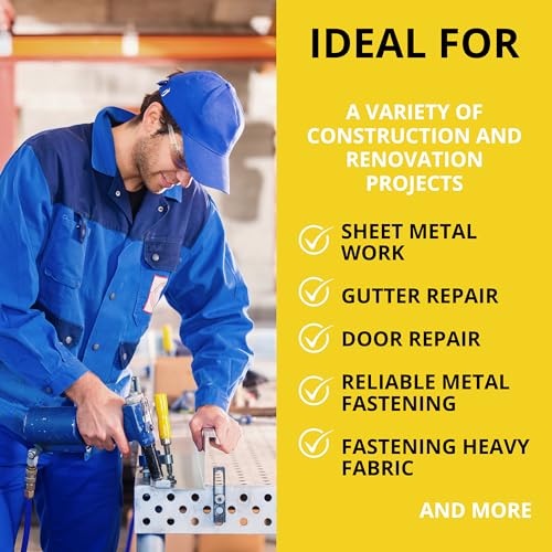 Image of 100PCS Large Flange Aluminum Pop Rivets 3 /16 inch x 3 /8 inch Aluminum Boat Rivets Dome Body Blind Rivet Set for Sheet Steel Duct Work Marine Long Pop Rivets with Big Head Steel Mandrel