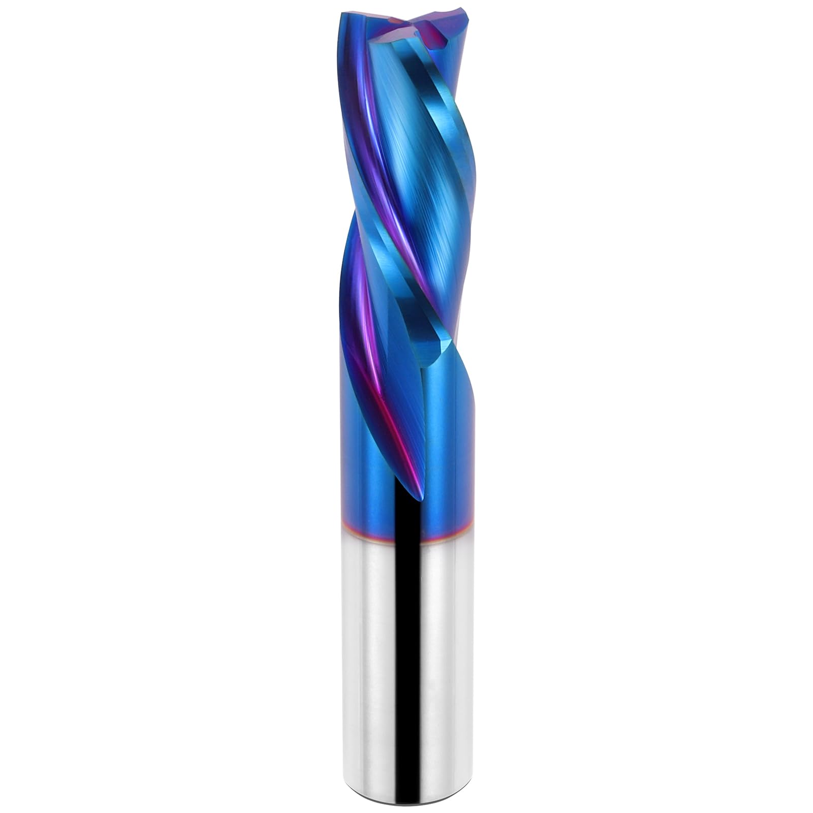 EANOSIC Fraise à défoncer en spirale à 3 cannelures avec tige de 1,27 cm, diamètre de coupe de 1,27 cm, longueur de coupe de 3,8 cm, fraise en carbure CNC pour mortaise sur bois, gravure (OVL)