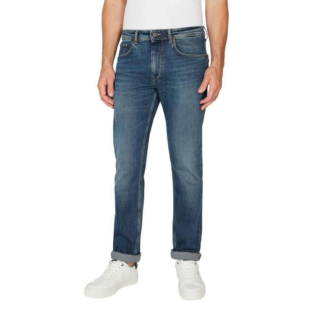 Pepe Jeans Męskie proste dżinsy Pm207393, dżinsy, niebieskie