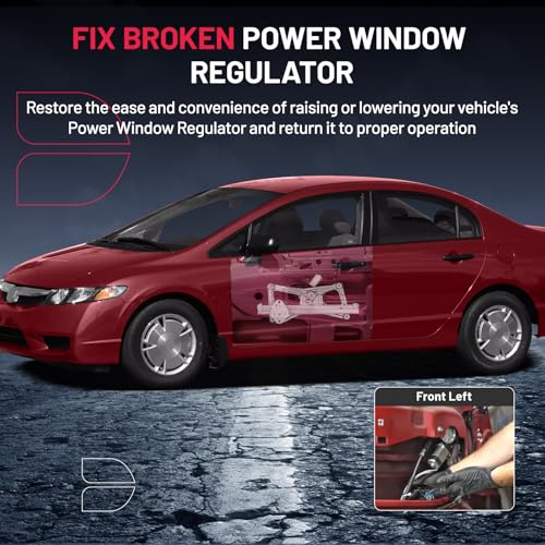Image of BDFHYK 748-476 Power Window Regulator with Motor Front Left, Compatible with Honda Civic 2006-2011