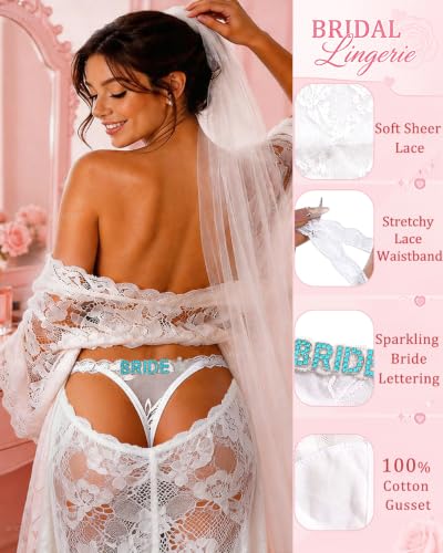 Image of Sexy Underwear for Women Lace Panties Sexy Thong with Funny Rhinestone Letters for Couple Gifts