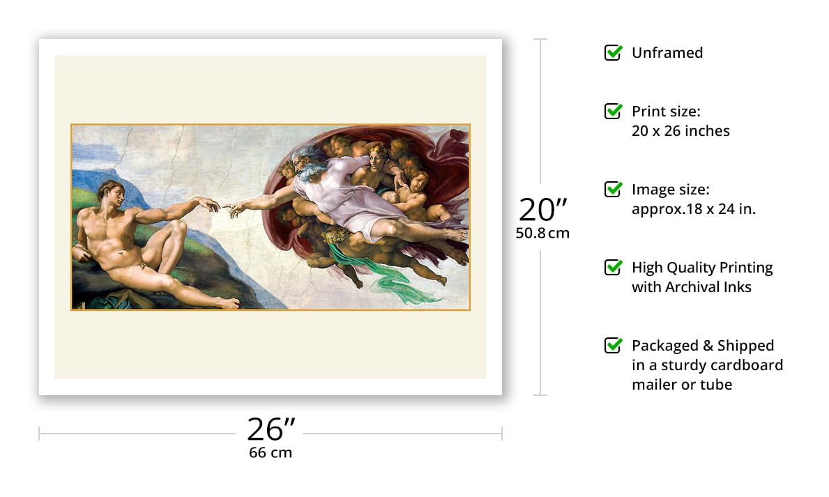 Amazon.com: The Creation of Adam (The Creation of Man) - From an