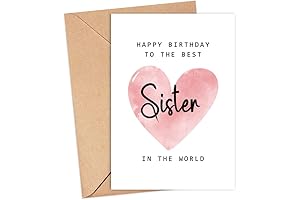 Happy Birthday To The Best Sister In The World Card