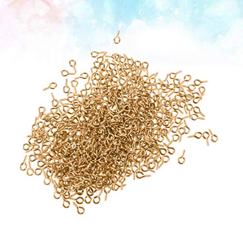 Healifty 300 Pcs Pequeno Parafuso Olho para Projetos de Artesanato Artes Garrafas Top de CortiÃ§a Fa