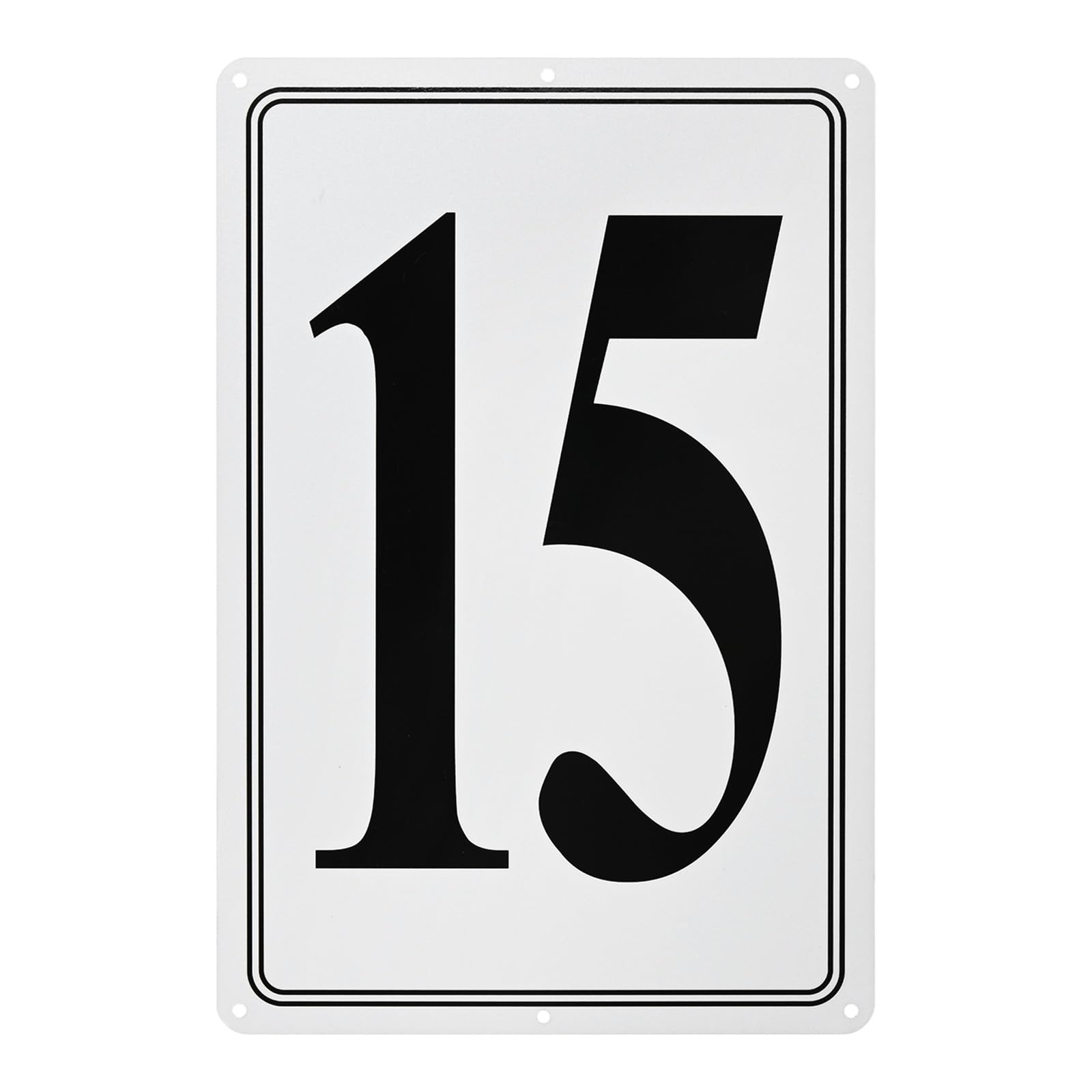 M METERXITY Aluminum Number Sign 15, 11.8 Inch House Numbers and Metal Letters, Parking Spot Letter Signs