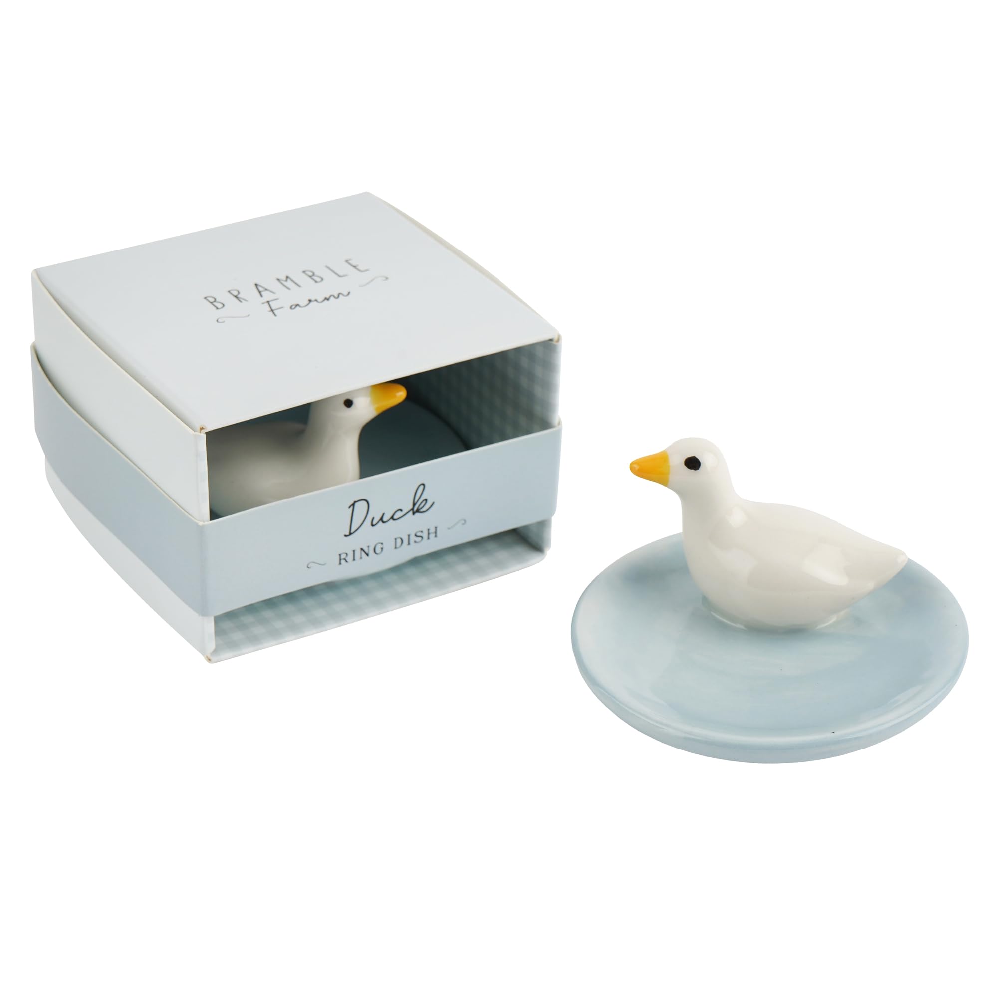 Cgb Giftware | Bramble Farm Duck Ring Holder Trinket Dish | In Gift Box | Jewellery Holder | Farmyard | Homeware | Tabletop | Gb08670