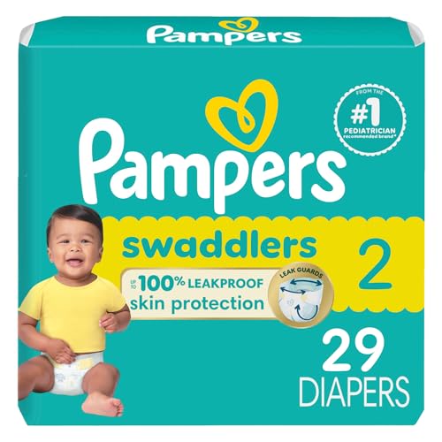 Image of Pampers Baby Diapers - Swaddlers - Size 2, 29 Count, Ultra Absorbent Disposable Infant Diaper