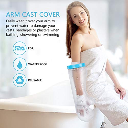 image for Yosoo Health Gear Arm Cast Cover for Shower, Waterproof Seal Tight Adu