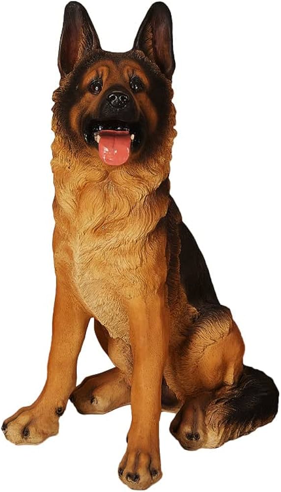 Amazon.co.jp: 犬の置物は徳牧の大狼の犬の模型をシミュレートしてドア