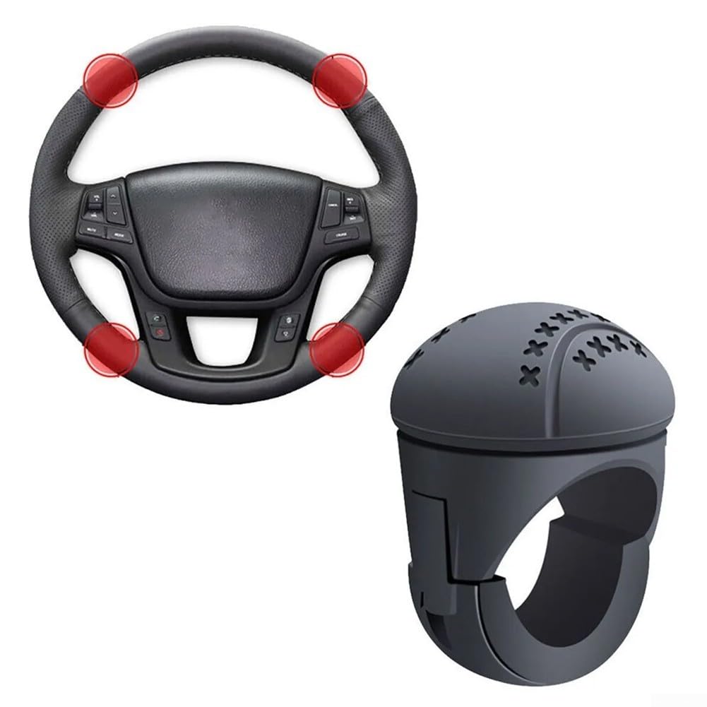 Eawfgtuw Booster de volant de voiture, manipulation facile et maniabilité avec bouton rotatif pour camion
