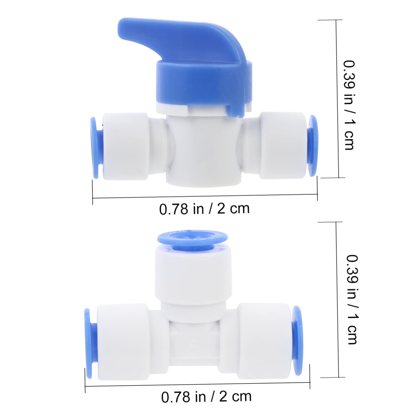 FELTECHELECTR Water Purifier Parts 1 Set 12pcs Quick Connect Water Pipe Fittings Sturdy Easy to Use