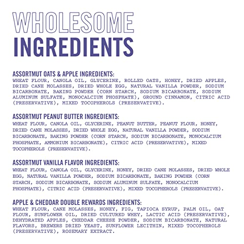 Three Dog Bakery Assort Mutt Trio Soft Baked Cookies For Dogs, Three Flavor Pack, 3 Pounds, And Double Rewards Soft And Chewy Treats, 10 Ounce Pack (114063) #TOP3