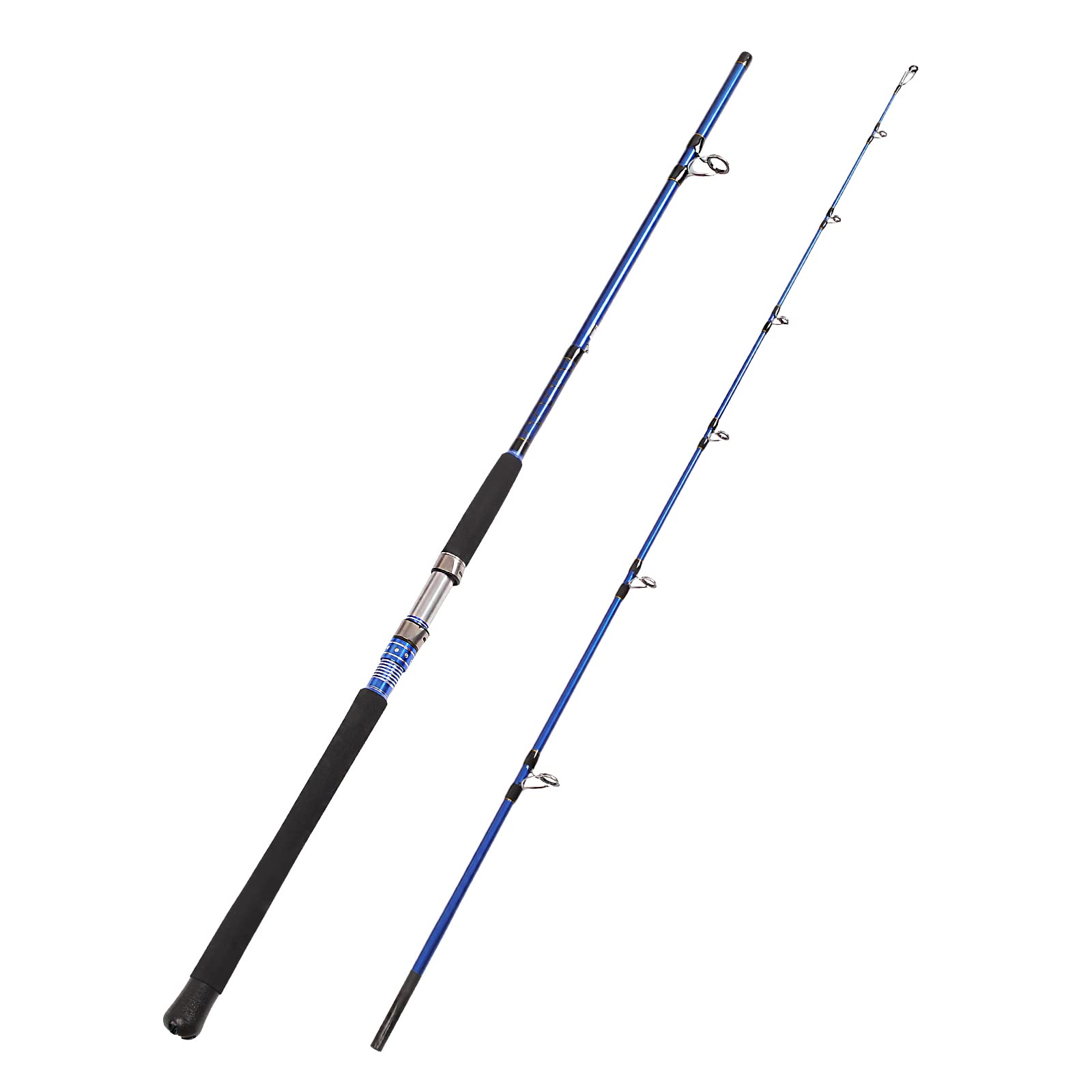 Fiblink 2-Piece Saltwater Spinning Fishing Rod Offshore Graphite Portable Fishing Rod(Similar no-same)