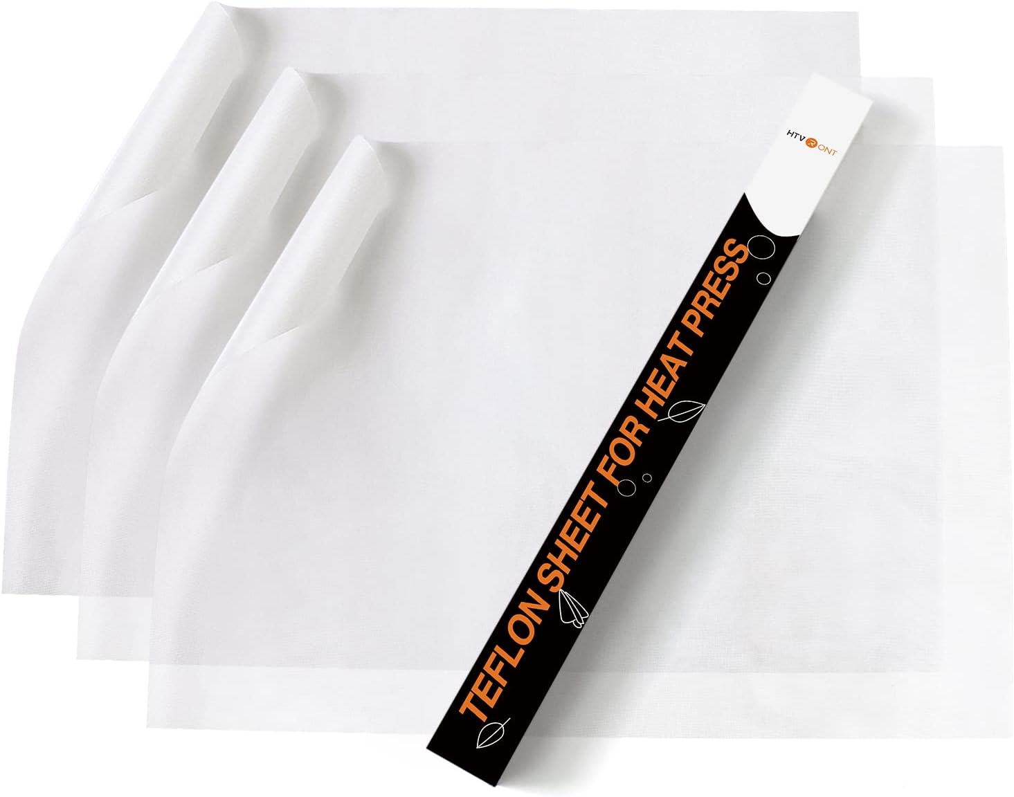 HTVRONT Teflon Sheets for Heat Press 3 Pack Non Stick