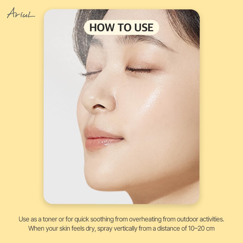Ariul - Canlandırıcı yüz spreyi, ferahlatıcı sprey, C vitamini, B2, B3 ve B12-7 Days Face Mist, Kore kozmetik