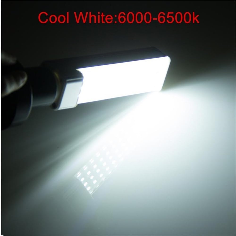 Wide Voltage Lights 20pcs lot AC85 110V 1000Lumens 52 LEDs 5050 SMD 12W E27 G24 LED Horizon Down — view 2