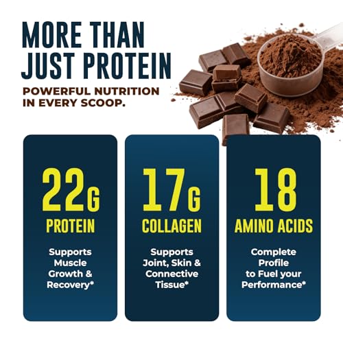 Image of Grass Fed Beef Protein Powder, Chocolate Flavor, 30 Servings