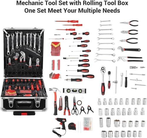 Set de herramientas 800 piezas con maletín de aluminio miniatura 5