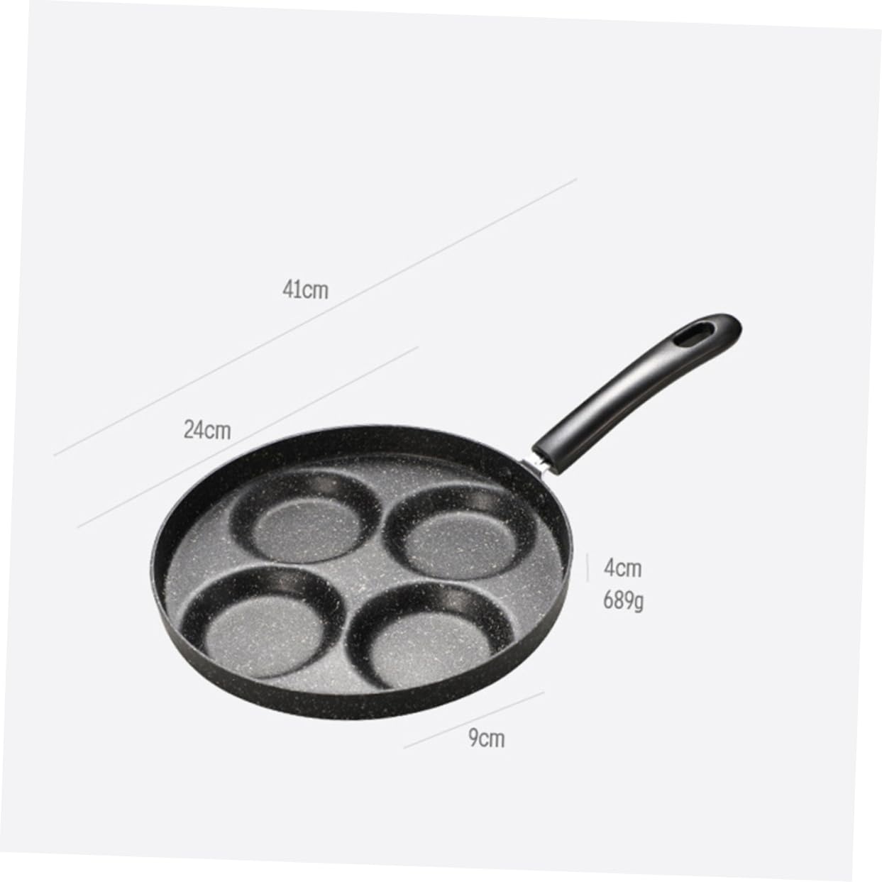 BRIGHTFUFU Cup Non Stick Omelette Pan Frying Pan for Eggs Pancakes and Sliders Heat Resistant Handle Easy to Cookware for Fun Meals