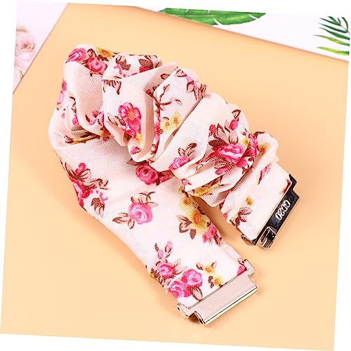 Correa de reloj scrunchie de leopardo para niñas con lazo para el pelo ajustable 4