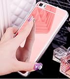 Huawei P8 Lite móvil, Huawei P8 Lite Funda, Huawei P8 Lite Case, ikasus® [Bling brillante espejo de cristal móvil] Huawei P8 Lite Funda de silicona, brillante brillante cristal Revestimiento Mirror Es