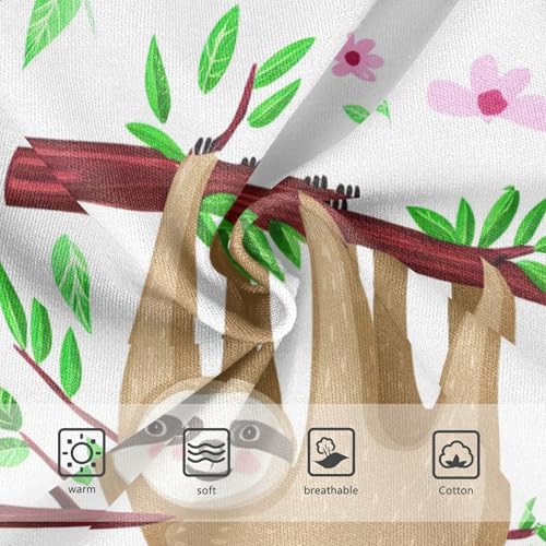 Girls Underwear Toddler 2t Cotton Panties Little Girl Designer Undies Kids Briefs Cute Sloths Hanging Tree3