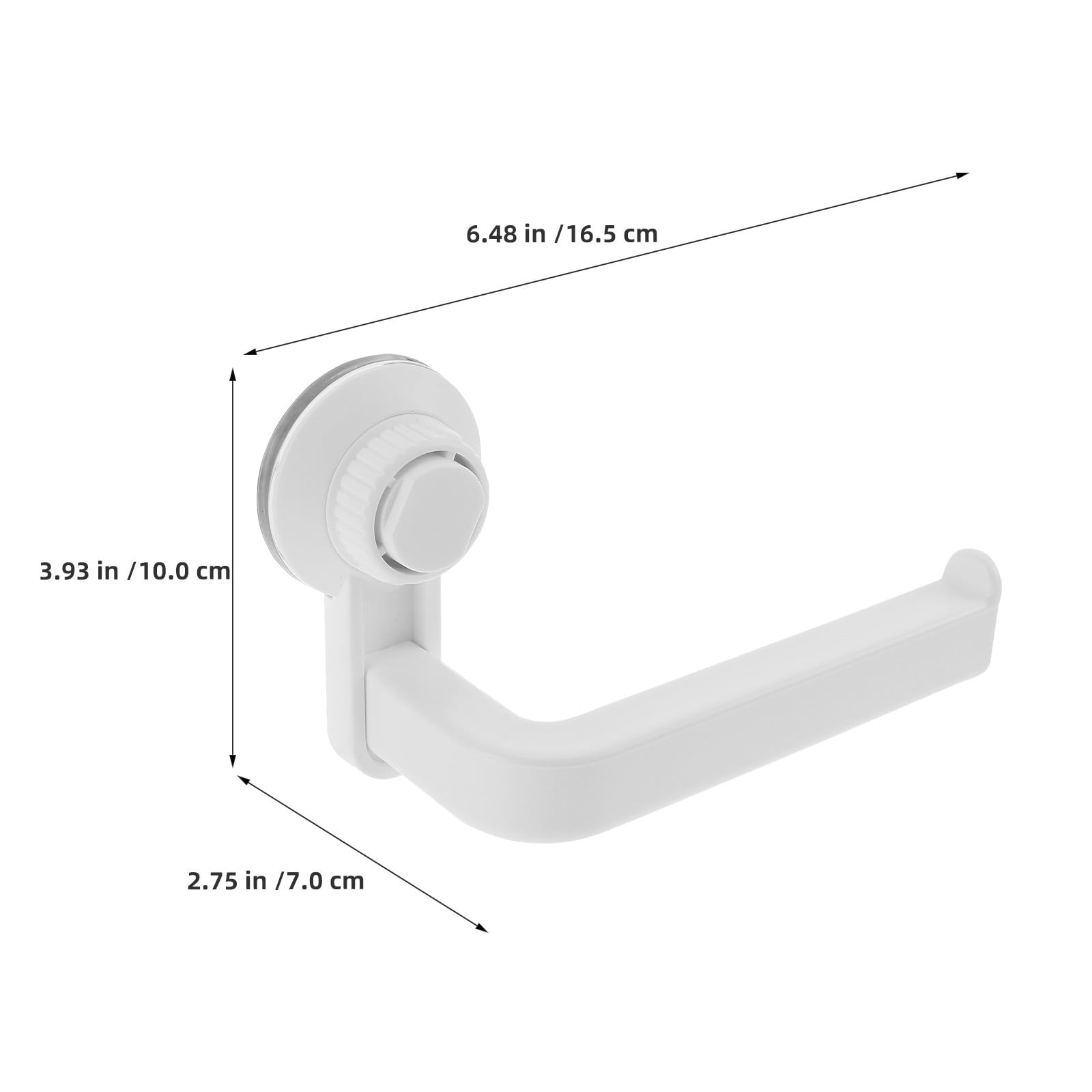 2 Stück Toilettenpapierhalter mit Saugnapf zur Wandmontage, kein Bohren erforderlich, Toilettenpapierspender für Bad, Küche und WC