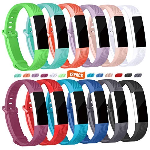 sunyfeel Replacement Bands Compatible for Fitbit Alta and Alta HR, Adjustable Soft Silicone Sport Wristband for Alta/Alta HR, Replacement Bands for Alta hr - Large Small Women Men