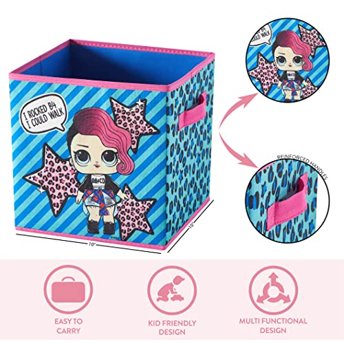 Image of LOL Surprise Set of 2 Durable Storage Cubes with Handles