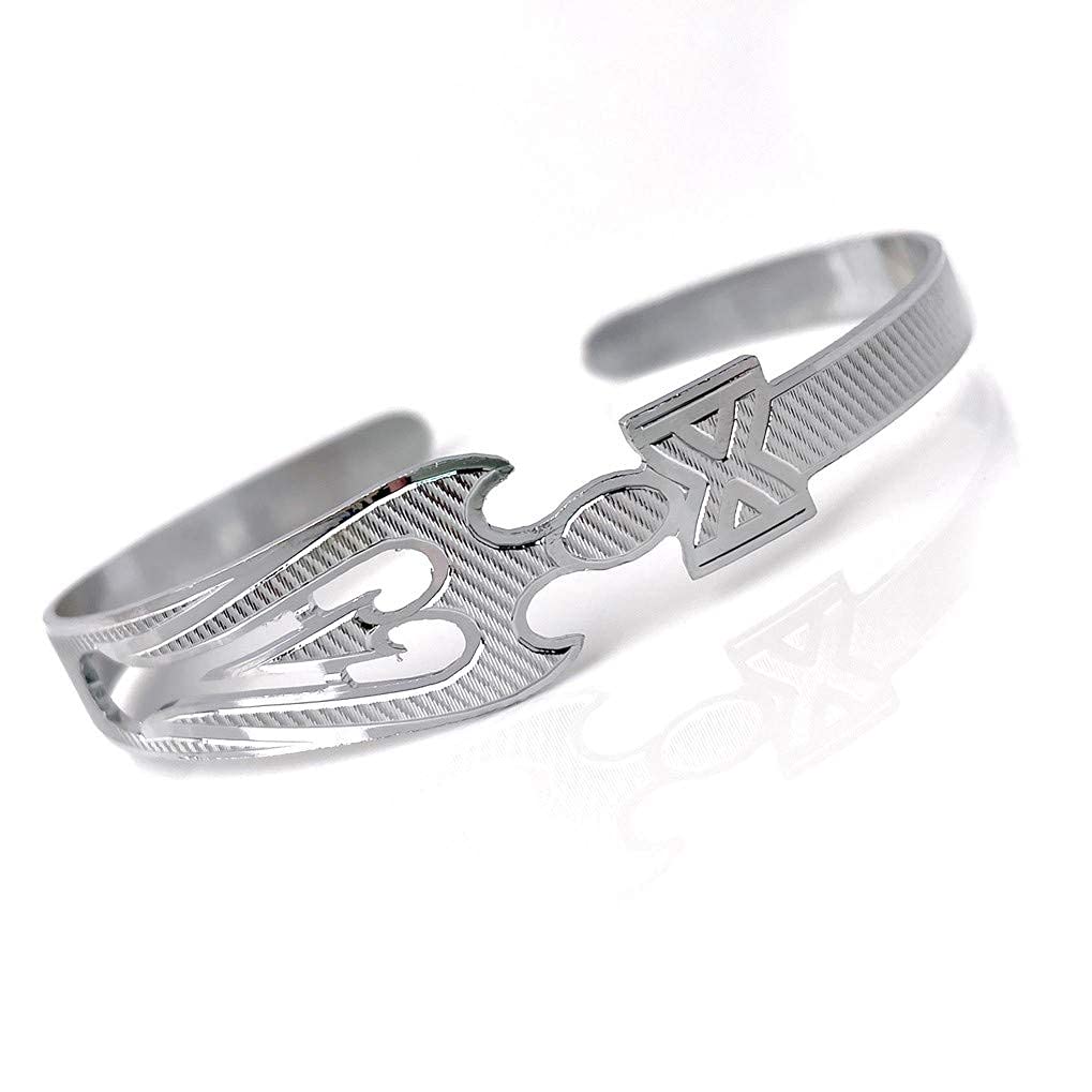 WC_Fancy Trishul Bracelet for men and women, Brass Kada stylish, Handcuff free size ethnic Accessory for boys and girls