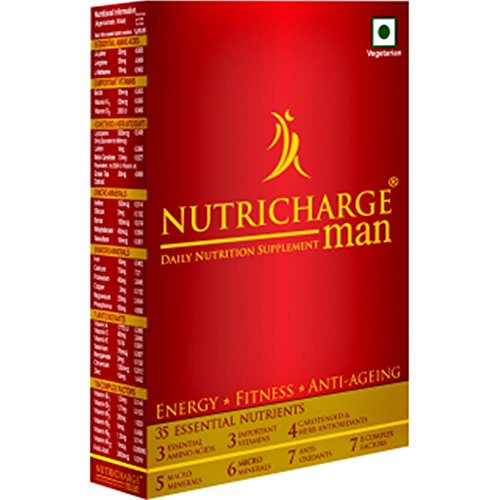 Nutricharge Men’s Multivitamin Health Product with Amino Acids Minerals – 30 Tabs Nutricharge Men’s Multivitamin Health Product with Amino Acids Minerals – 30 Tabs