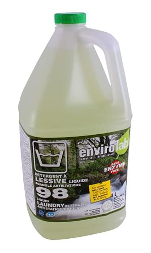 Envirolab Non Toxic Laundry Detergent Liquid - Plant Based Safe For Kids, Baby And Pets - No Artificial Colors Or Preservatives Phosphate Free #TOP30