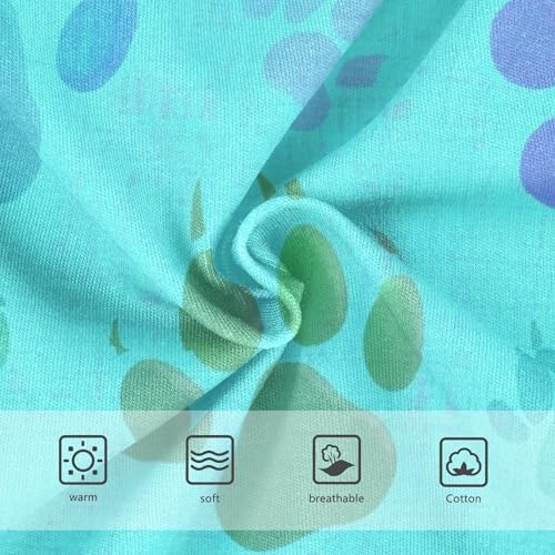 Fancy Toddler Underwear Floral 2t Cotton Cute Panties Girl Cute Animal Paw Prints Blue Briefs Girls Undies3