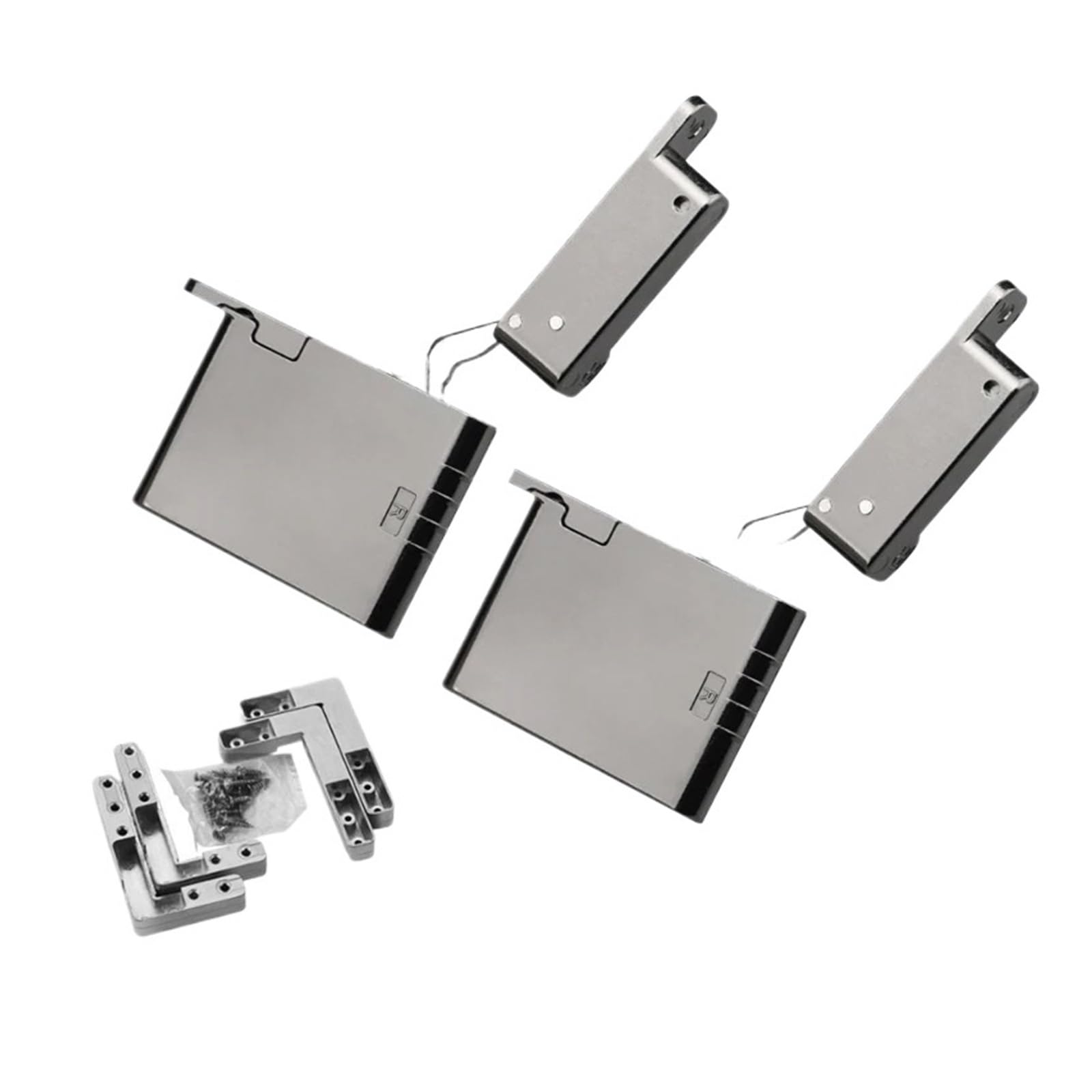 Sensumepb Aluminum Frame Door 2Pcs Concealed Hinge, 25Kg Soft Closing Cabinet Hinge, 105 Degree Soft Opening For Aluminum Frame And Wooden Door Hardware(Aluminum Frame Door)