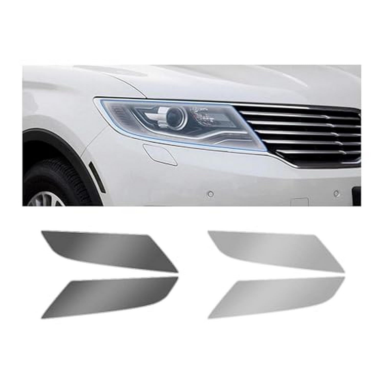 Film protection teinté anti-rayures phare Lincoln MKX vinyle TPU noir accessoire optique auto
