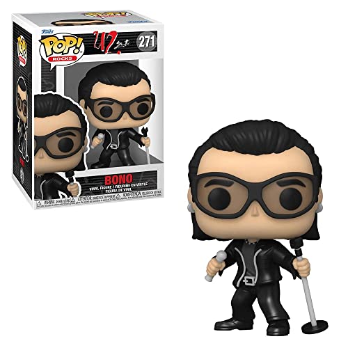 POP Rocks: U2, ZooTV – Figurine Bono Funko en vinyle (avec étui de protection compatible), multicolore, 9,5 cm - Les Beatles, Paul McCartney, John Lennon, RIngo Starr, George Harrison POP Rocks: U2, ZooTV – Figurine Bono Funko en vinyle (avec étui de protection compatible), multicolore, 9,5 cm – Image 3