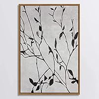 SIGNWIN Canvas Wall Art Black and White Flowers Canvas Prints Home Artwork Decoration for Living Room,Bedroom - 16