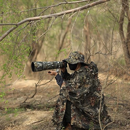 Image of ROLANPRO Waterproof Camouflage Cover for Sony FE 200-600mm F5.6-6.3 G OSS Protective Sleeve Case Clothing Raincover-#27 Jungle camo Waterproof