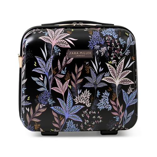 Sara Miller London Hardside Vanity Case Toiletry Bag 23 x 36 x 38 Botanic Black