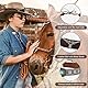 LUTER 6 Stück Hutband für Cowboyhut, Western Hut Band Weiches Pu-Leder Hutbandersatz, Strohhut,Cowboyhut(6 Stile)